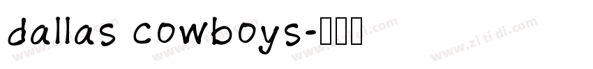dallas cowboys字体转换